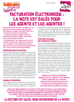 Facturation électronique : la note est salée pour les agents et les agentes !